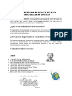 Calendario Civico Escolar Abril PDF