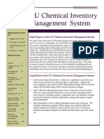 Main Purpose of The CU Chemical Inventory Management System