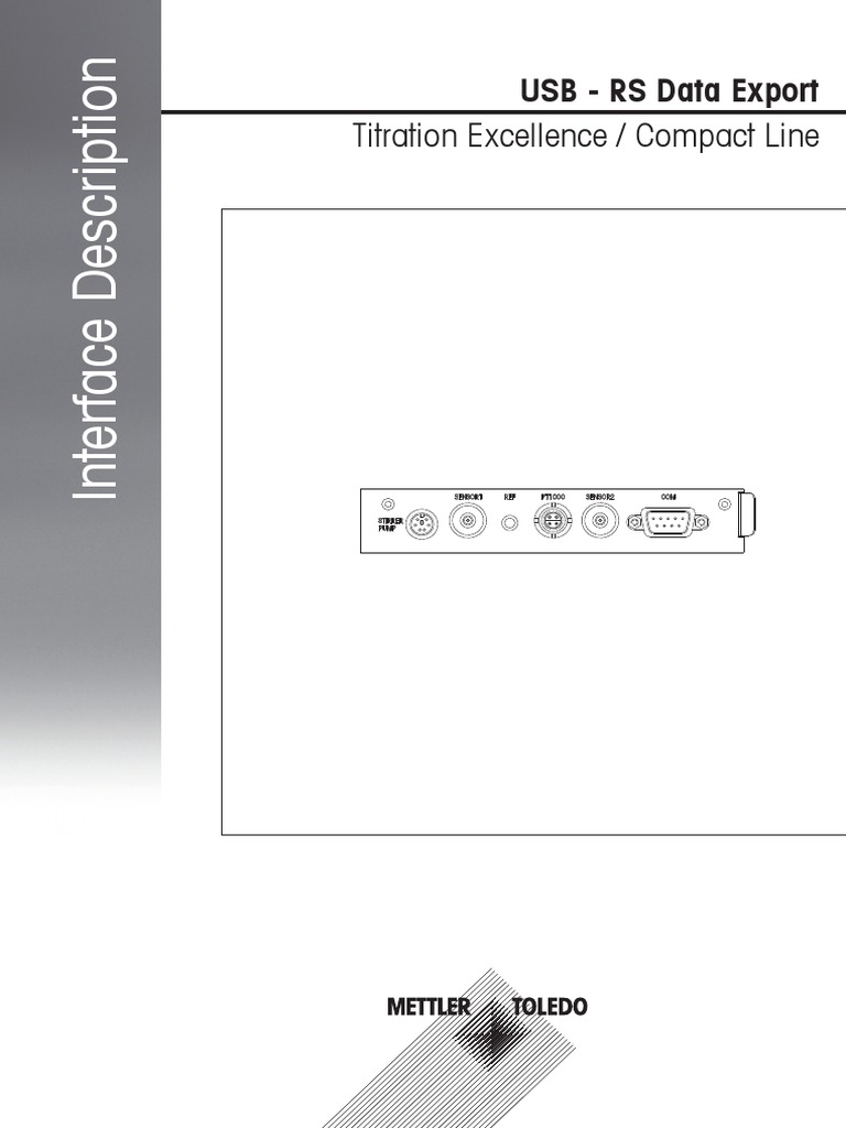 Interface Description RS DataExport US (En) | PDF | Computing