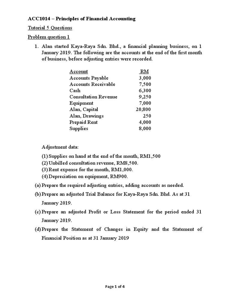 Financial Accounting Adjustments Guide | PDF | Debits And Credits | Expense