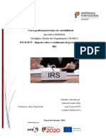 UFCD 0575 - Imposto Sobre o Rendimento de Pessoas Singulares - IRS PDF