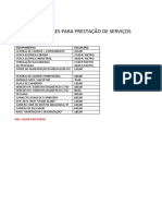 Tabela PREÇO PDF