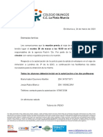 Información Padres 3º ESO Autorización PDF