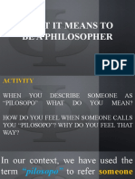 Ch. 1 Lesson 2 What It Means To Be A Philosopher