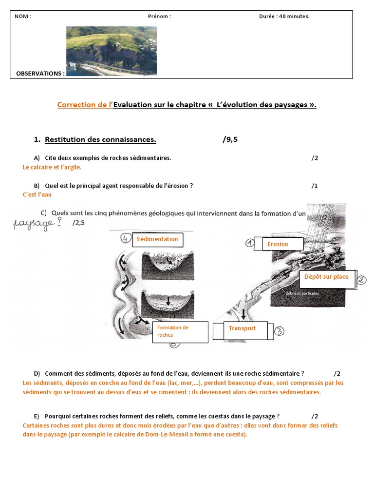 Formation et caractéristiques des roches sédimentaires | PDF | Grès ...