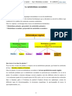 Pr-LABBANI-Métabolisme Secondaire PDF