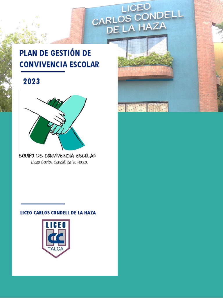 Plan de Gestión de Convivencia Escolar 2023 | PDF | Aprendizaje | Maestros