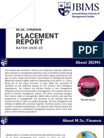 M SC Finance Placement Report 20221 PDF