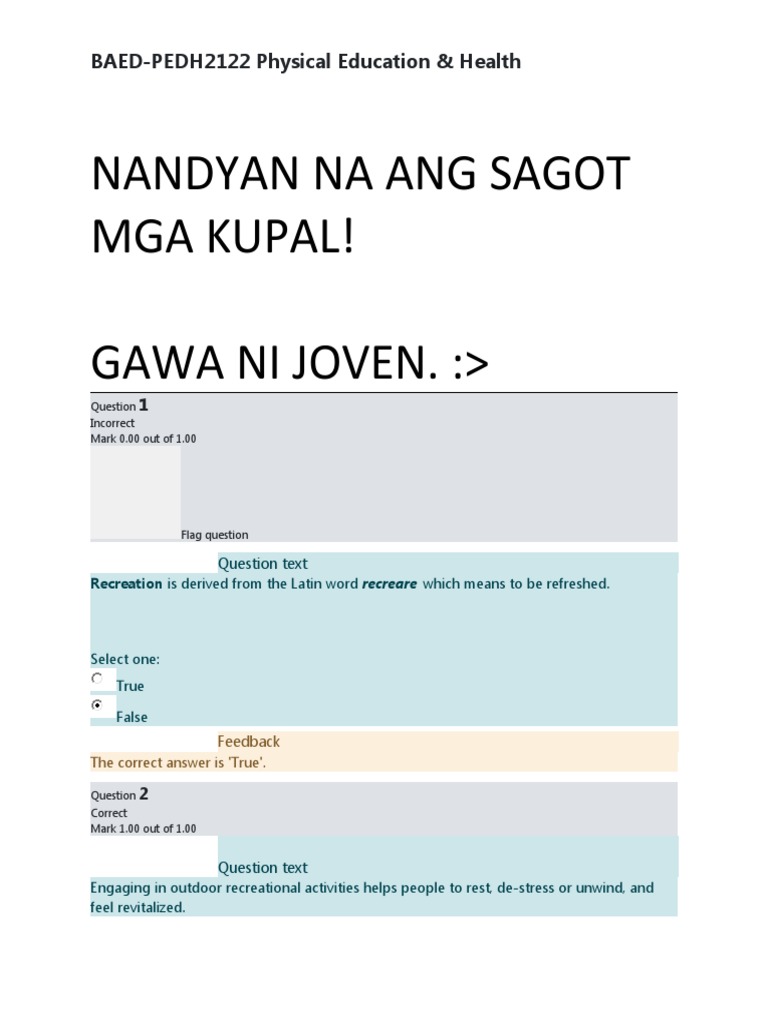 Baed-Pedh2122 Byjoven Week 1-10 | PDF