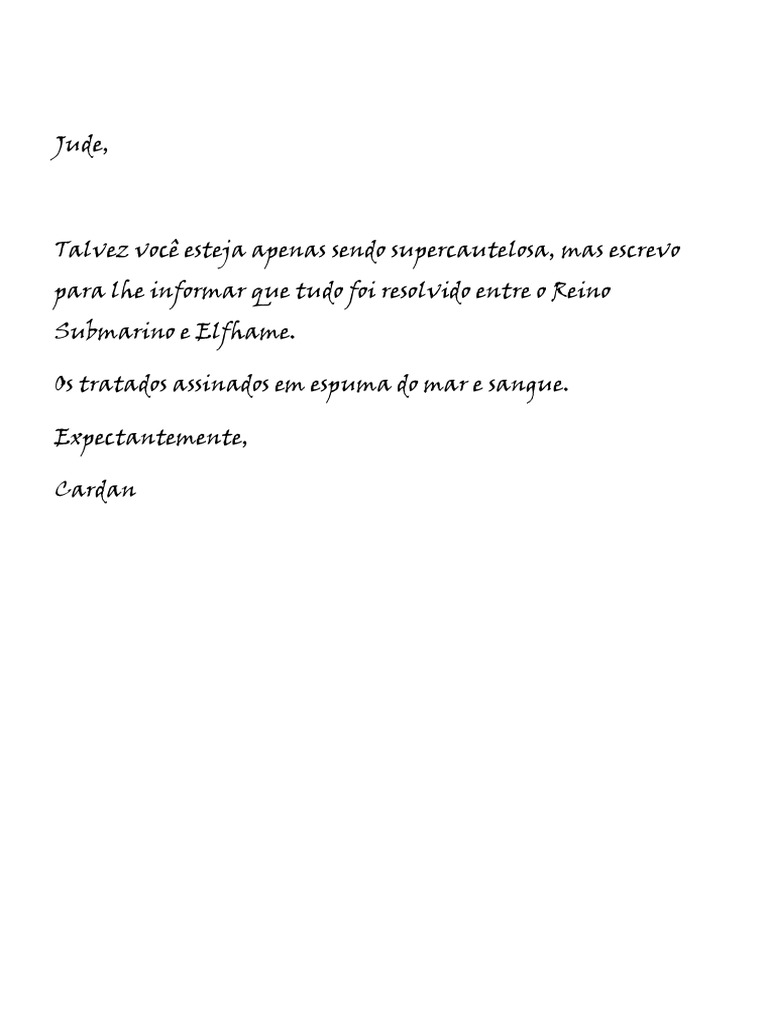 Carta Do Cardan PDF | PDF
