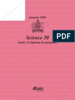 1999 January Science 30 Diploma With Answerkey PDF