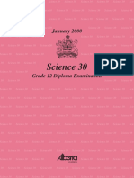 2000 January Science 30 Diploma With Answerkey PDF
