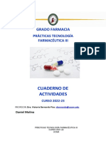 Prácticas Tecnología Farmacéutica III UCAM 2022