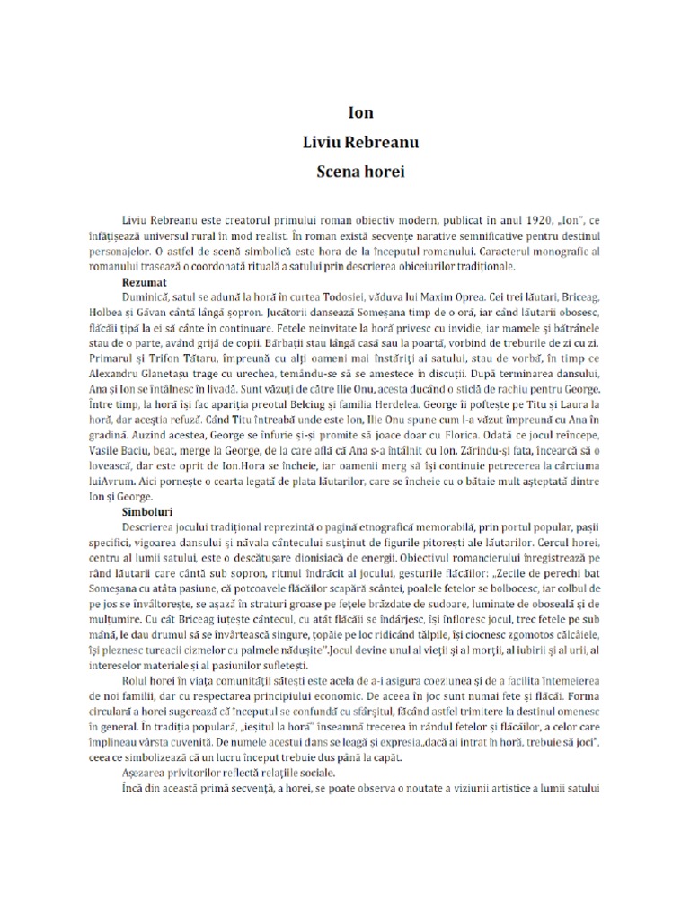 Scena Horei Ion PDF