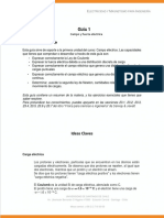 Guía 1 Campo y Fuerza Eléctrica PDF