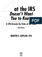 Wiley What The IRS Doesn't Want You To Know 9th
