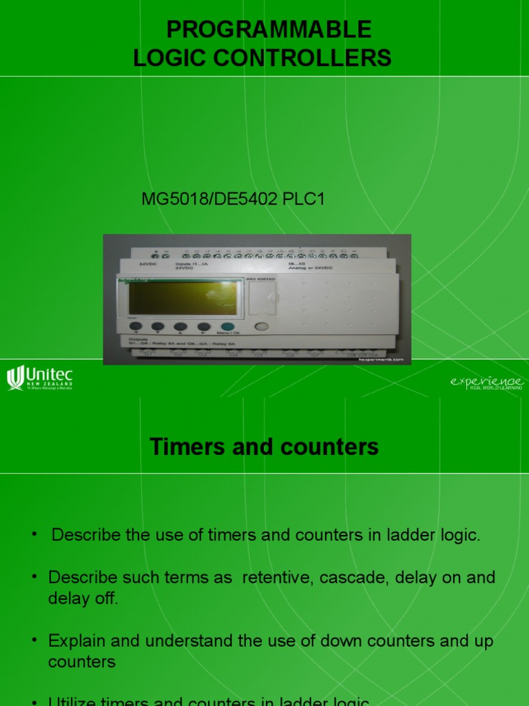 PLC Timers Lecture 5 PDF