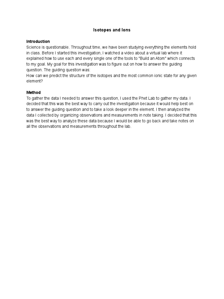 Draft Investigation Report Template (Secondary) | PDF