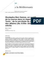 Mustapha Ben Hamza, Un Captif de La Course Dans La Régence de Tunis - de La Servitude Au Monde Des Affaires (Fin XVIIIe - Début XIXe Siècle) PDF