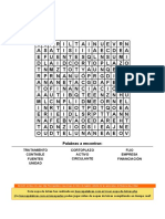 Actividad de Finanzas Sopa de Letras