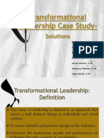 Transformational Leadership Case Study