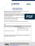 Media Q&A Routine PDF