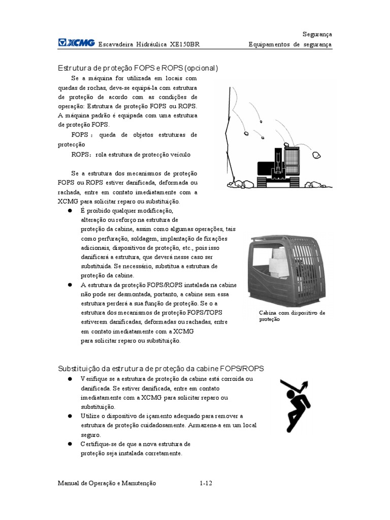 Estruturas de Proteção FOPS e ROPS | PDF