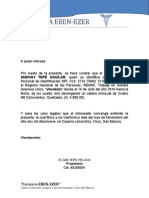 Carta de Empleo Simon Jochola