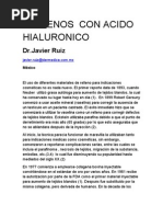 Rellenos  con acido hialuronico