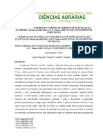 GERMINAÇÃO DE SEMENTES E DESENVOLVIMENTO DE PLÂNTULAS DA PALMEIRA Veitchia Merrillii