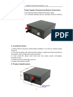 Communication Power Supply Metal Housing Without Power Board PDF