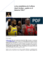 Comparación estadística LeBron James vs Michael Jordan: ¿Quién es el mejor anotador y jugador de la NBA