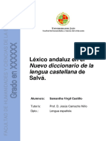 Léxico Andaluz en El Nuevo Diccionario de La Lengua Castellana