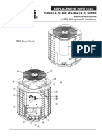 Replacement Parts List for S3QA and MS3QA Series Air Conditioners