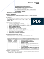 TDR - Tecnico - Administrativo - Sis-El Indio PDF