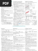 Econometrics Cheatsheet en