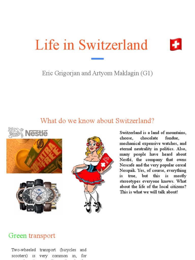 Life In Switzerland Pdf Switzerland Salary