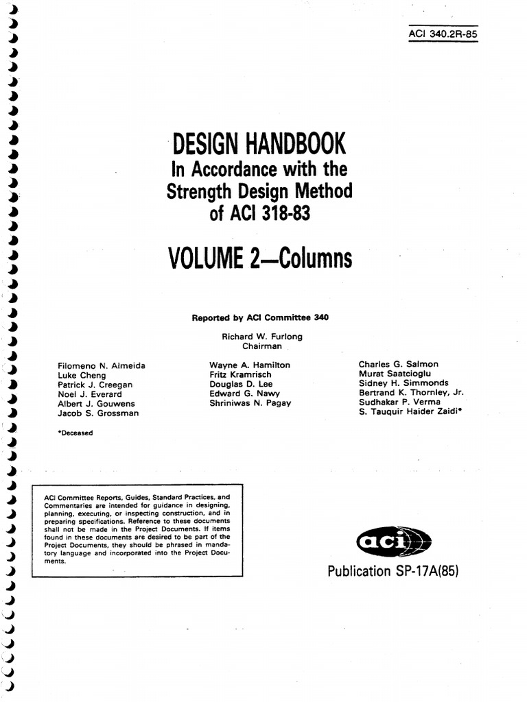 ACI Design Handbook - Columns PDF | PDF