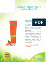 Crema Hidratante para Manos