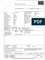Ficha Tecnica Motor Weg de 0.5 HP PDF