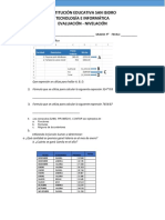 Evaluación Excel-Algoritmo