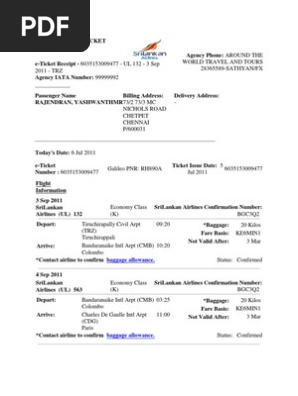 Flight Ticket