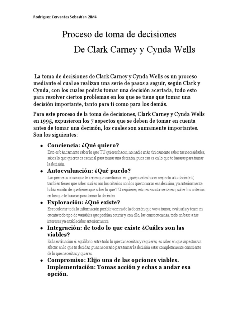 7 Pasos para la Toma de Decisiones | PDF | Toma de decisiones | Cognición