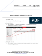 How To Record in TF Card With HIKVISION IPC