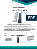 Luminaria Solar LED 40W Todo en Uno