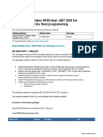 Zebra RFID Host DotNet SDK For Windows v1.0.5 Fxseries Host Programming Release Notes