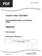 TMS3726 Tutorial Letter 102 PDF