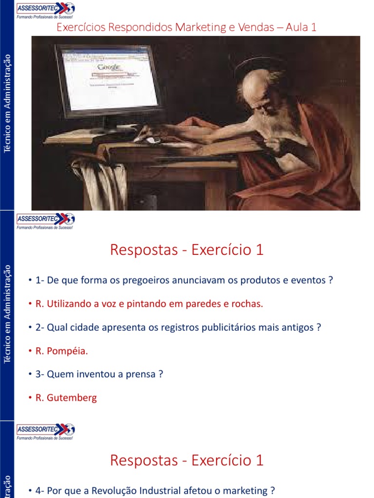 Exercícios de Marketing e Vendas | PDF