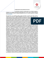 Autorizacion de Datos Personales y Compromiso de Privacidad PDF