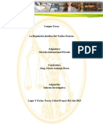 Regulación jurídica del tráfico externo